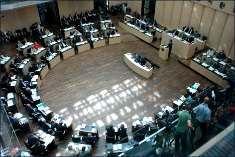 Bild: Die Plenarsitzungen des Bundesrates finden im Abstand von meistens drei bis vier Wochen statt.